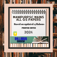 Manipurpsc Detailed Complete Mains Printed Spiral Binding Notes-COD Facility